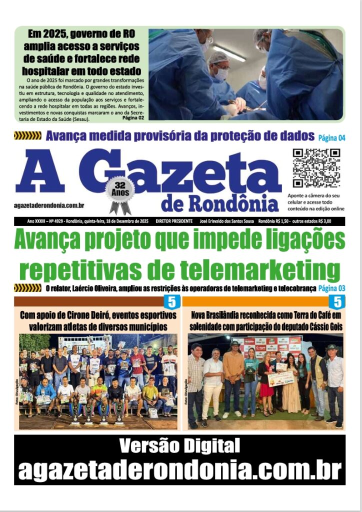 CAPA EDIÇÃO DO DIA 18 12