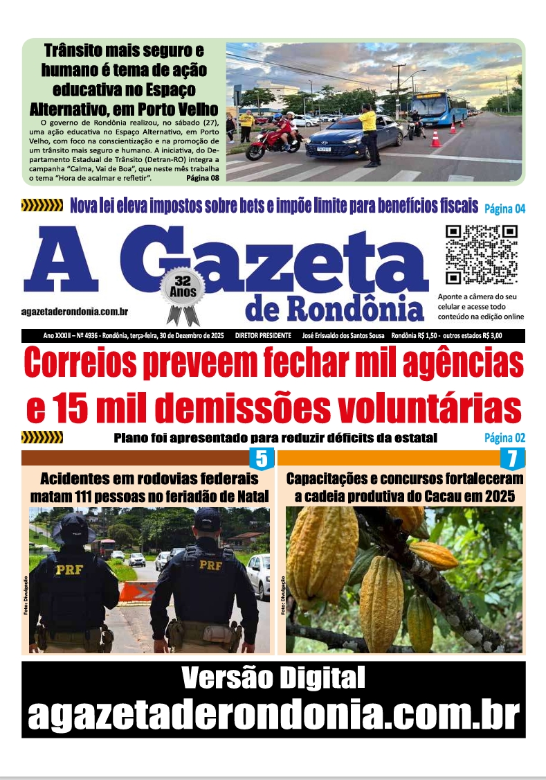 CAPA EDIÇÃO DO DIA 30.12.2025