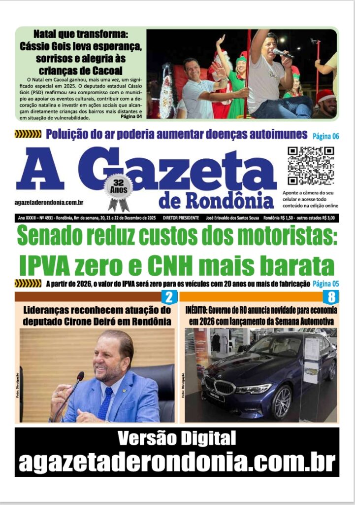 CAPA EDIÇÃO DO FINAL DE SEMANA DIAS 20 21 22 .12
