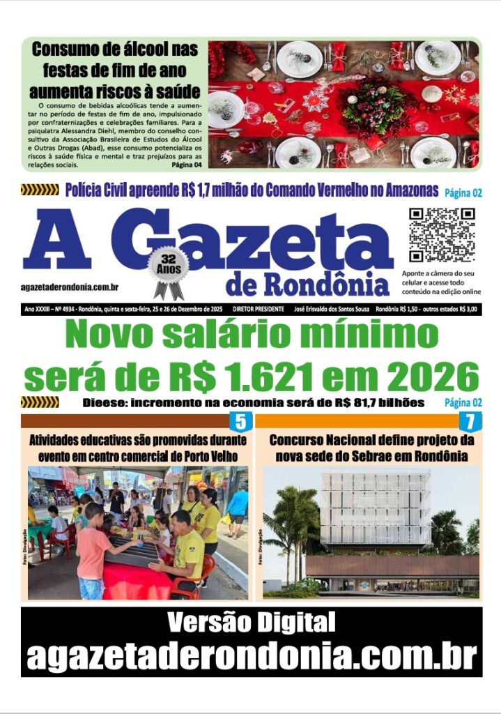 CAPA EDIÇÃO FEIADO DIAS 25 26 12