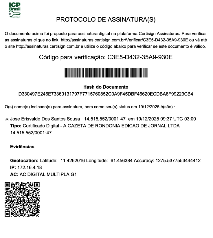 CERTIFICAÇÃO BALANÇO ROVEMA S.A PAG