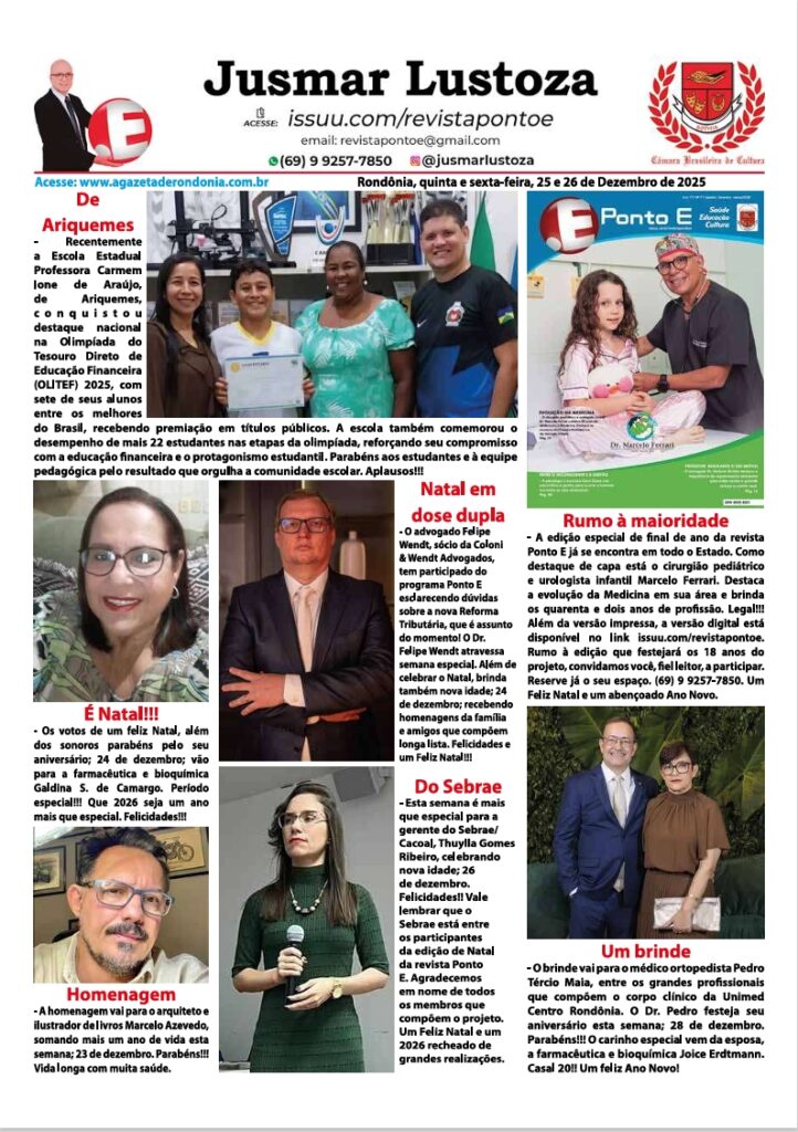 SOCIAL JUSMAR LUSTOZA EDIÇÃO DOS DIAS 25 26 12