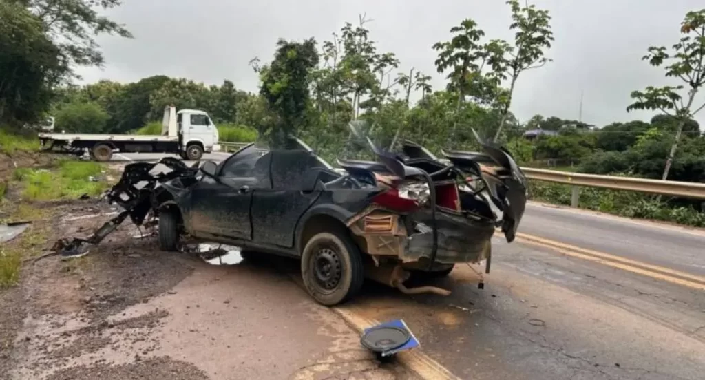 Acidente grave e registrado na curva do km 433 da br 364