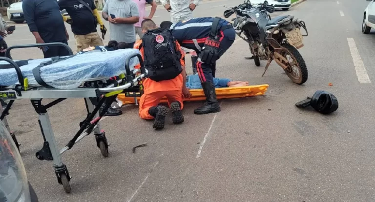 Acidente grave na avenida imigrantes deixa motociclista em estado critico
