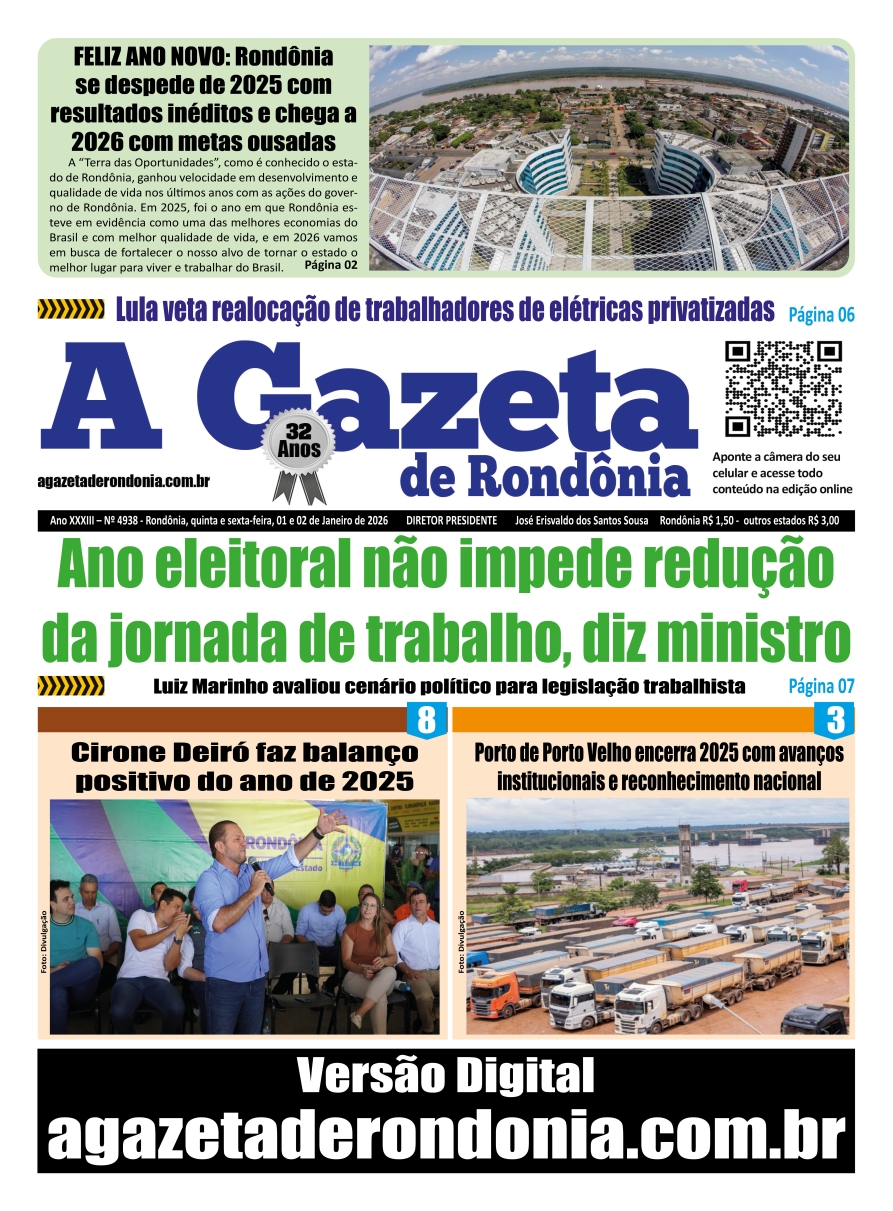 CAPA EDIÇÃO DO DIA 31.12.2025