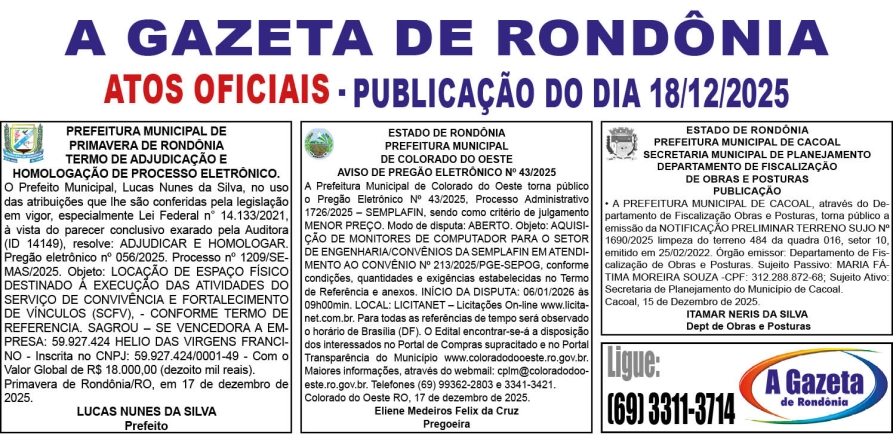 Oficiais.18.12.2025 A