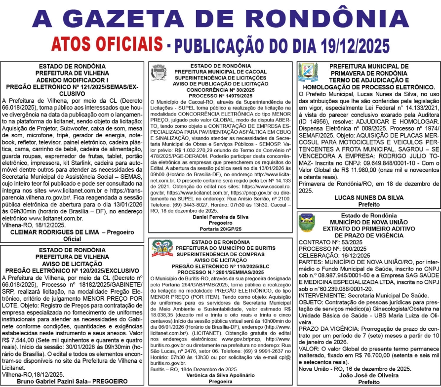 Oficiais.19.12.2025 A