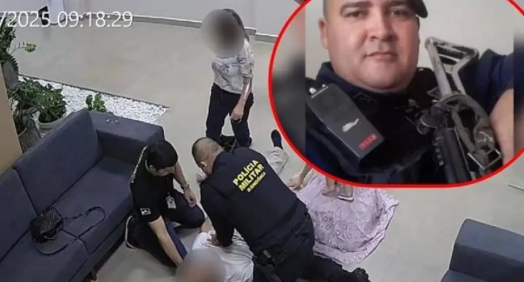 Sargento salva funcionario apos parada cardiaca no forum